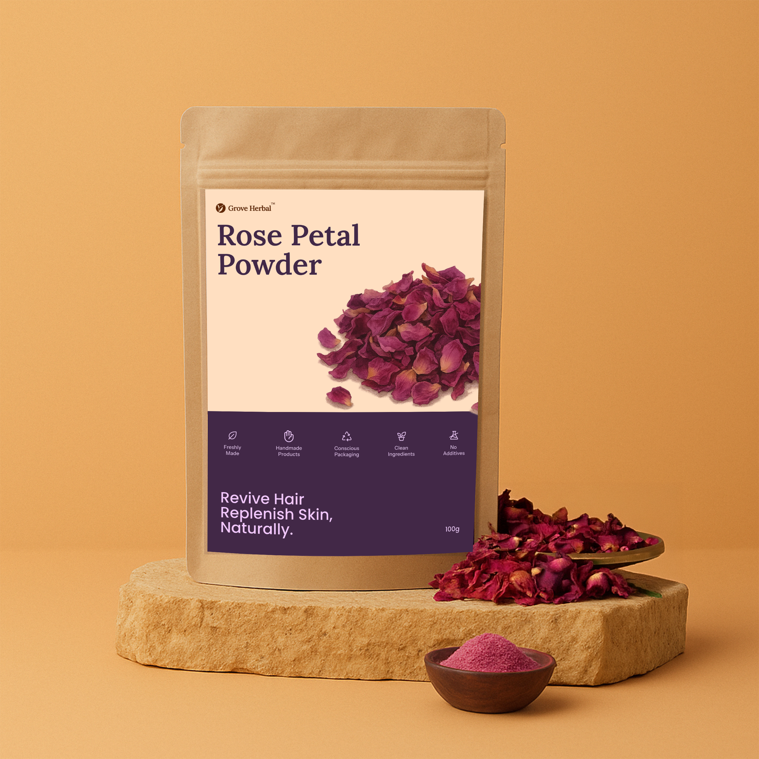 RED ROSE PETTALS POWDER